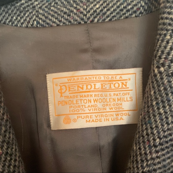 VINTAGE PENDLETON FULL LENGTH WOOL COAT - Picture 2 of 4